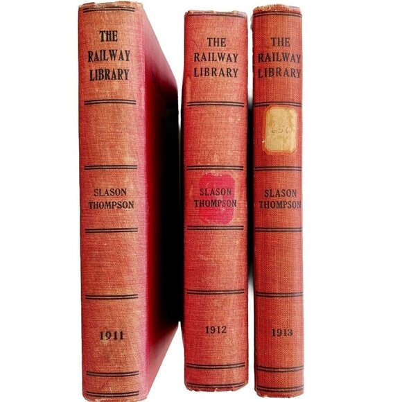 The Railway Library And Statistics 1911-1913 1st Editions HC Book Lot Of 3 E42 - Picture 2 of 8
